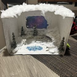 Diorama Arctic  Fox 