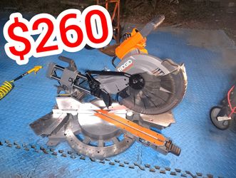 RIDGID 15 Amp 12” Dual Bevel Sliding Miter Saw