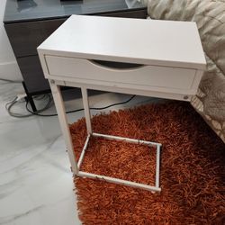 Side Table With Removable Drawer 