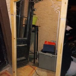 Beautiful Well Made Lazarus Mirror  From The 1980s  Come With The Original Sales Ticket 