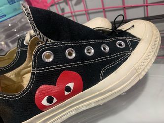 Used converse / comme de garcons collaboration chuck taylor size 5