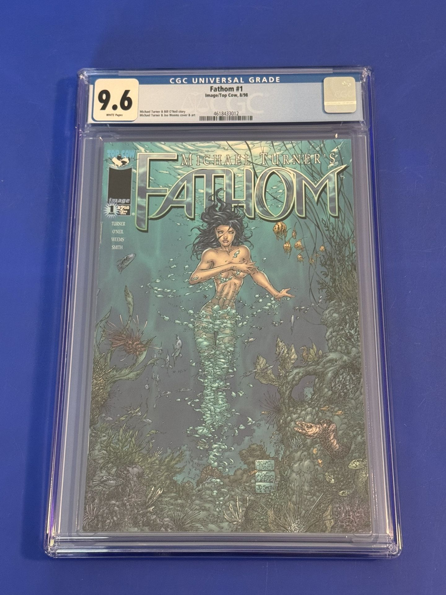 Fathom 1 CGC 9.6 1st Appearance Aspen Matthews Top Cow Michael Turner Comic 1998