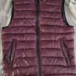 Burgundy Aeropostale Puffer Vest