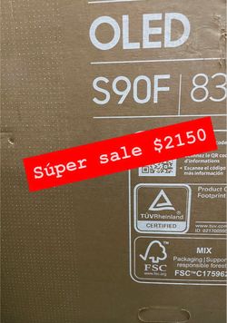 Samsung - 83” Class S90F  Series OLED 4K Smart tv with Alexa built in