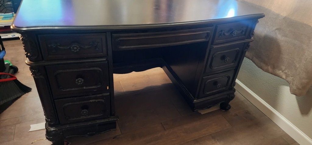 Wood Desk 24Dx50Wx30H