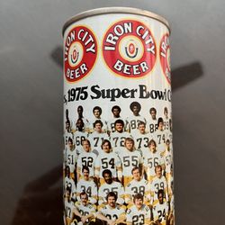 Steelers 1975 Super Bowl Beer Can