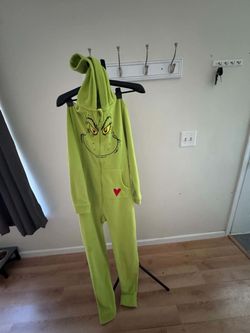 Grinch One-Piece Hooded Pajama Onesie