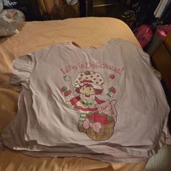 Strawberry short cake pajama top