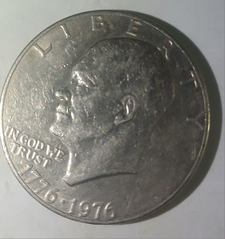 Silver One dollar coin 1976