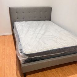 Cama Full Size Nueva En Su Caja Incluye Colchon 