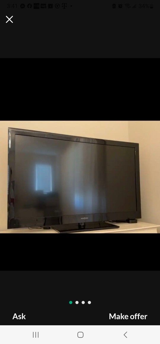 55" Insignia Table With Firestick To Make It A Smart Tv