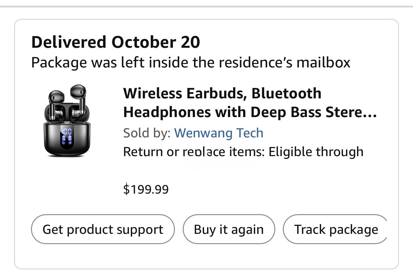 Wireless Earbuds, Bluetooth Headphones with Deep Bass Stereo, 48H Playback Ear Buds with LED Power Display, Lightweight, IPX7, in-Ear Earphones with  