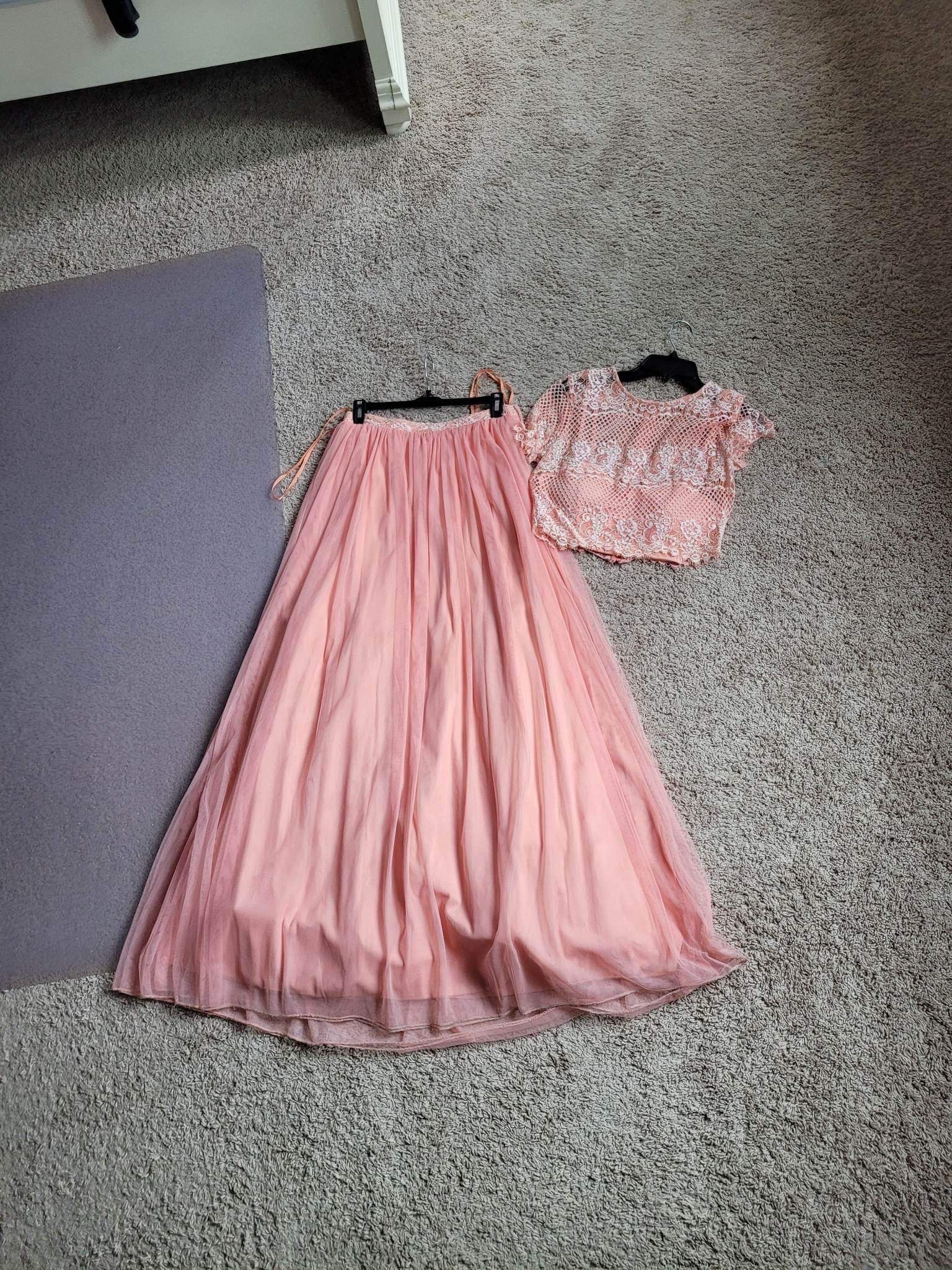 Pink City Triangles 2 Piece Dress