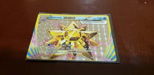 Starmie holograhic Pokemon trading card