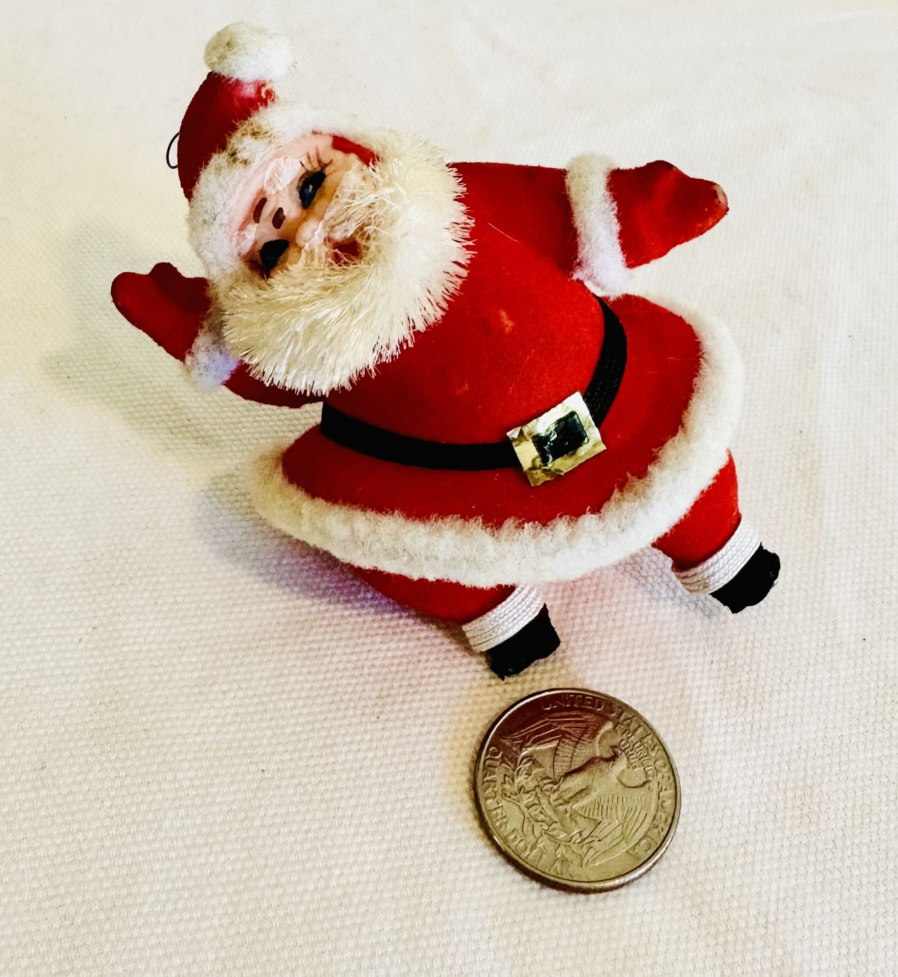 vintage santa Christmas ornament