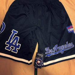 Los Angeles Dodgers Black Shorts 