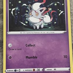 Front And Back Showing Pokemon Card