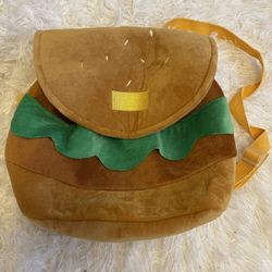 Hamburger Backpack Travel Schoolbag Computer Preschool Child