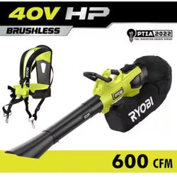 Doesn’t Work RYOBI 40V HP Brushless 100 MPH 600 CFM Cordless Leaf Blower/Mulcher/Vacuum (Tool Only) @ry-145