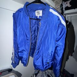 blue jacket