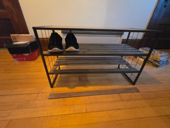 3-Tier Metal Shoe Rack