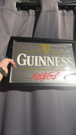 Guinness Advertising Bar Mirror Sign