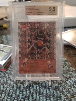 Shaq Rookie Card Gem Mint 9.5 BGS Basketball Cards