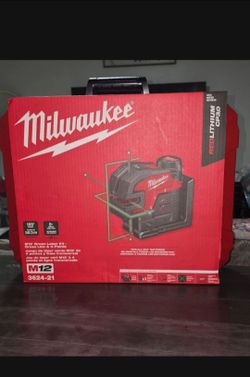 Milwaukee M12 Green Laser Kit 3624-21