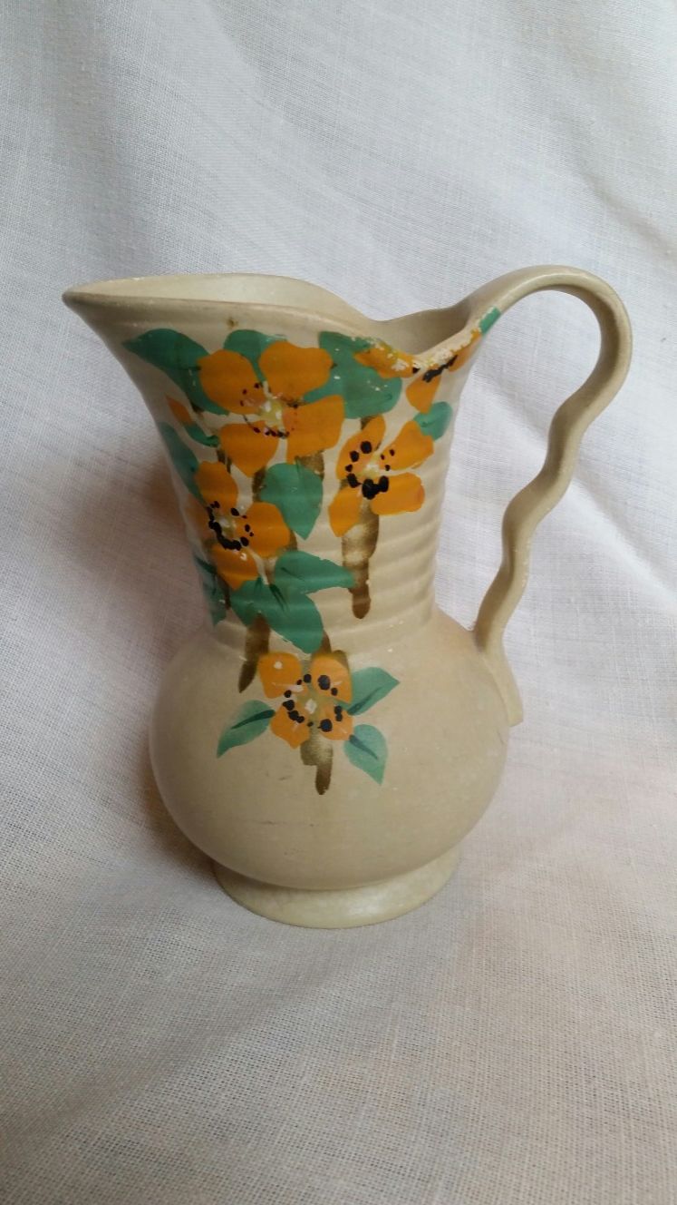 Vintage Mid-Century BRENTLEIGH WARE CLIVE FLORAL 7 INCH JUG ENGLAND