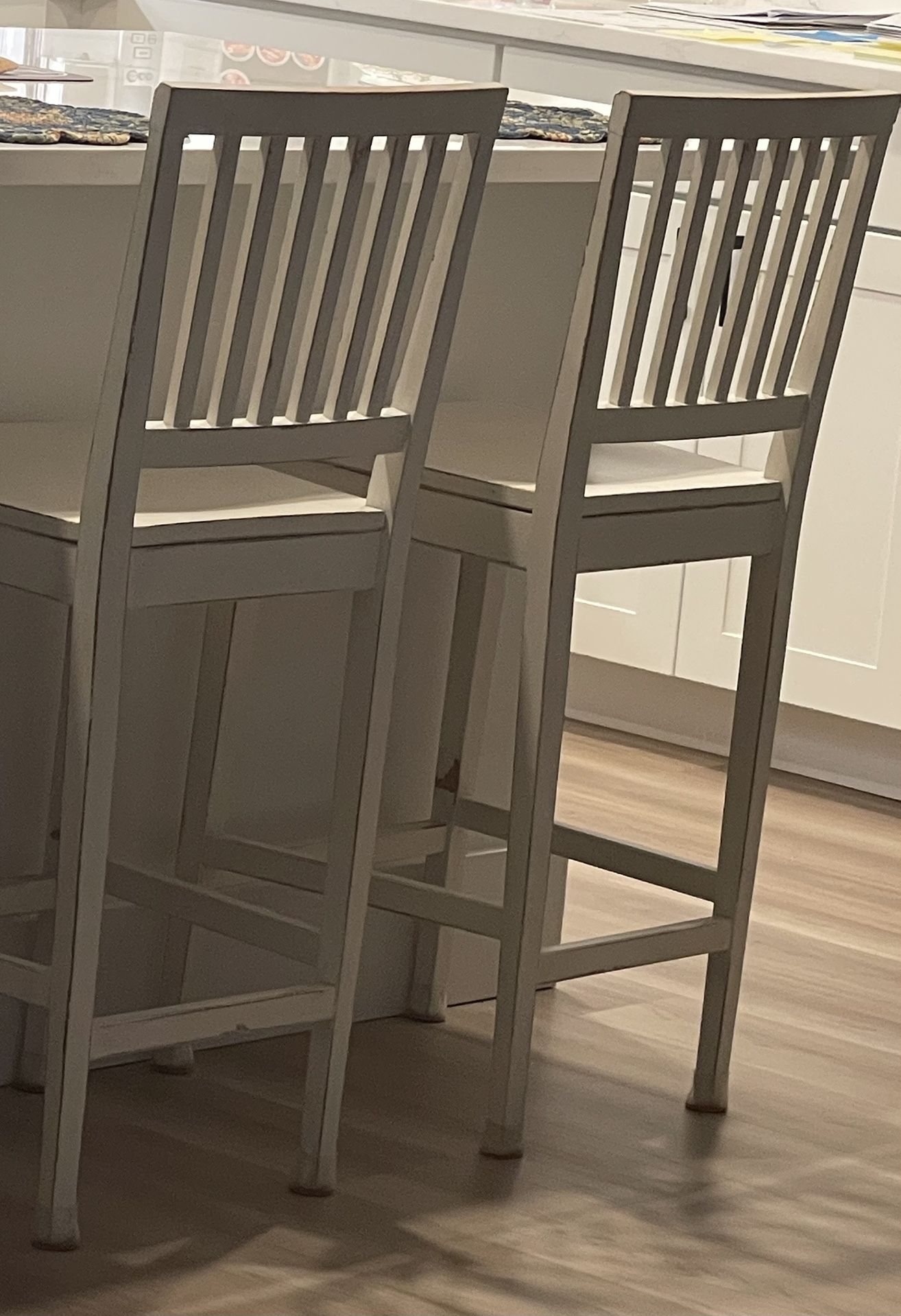 2 Crate And Barrel Kitchen Stools