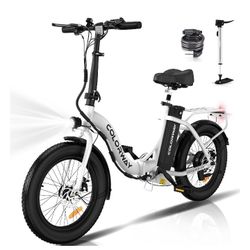 COLORWAY 20x3.0 Fat Tire Electric Bicycles, 12Ah/36V/500W E Bike, 20MPH electric bike for Teenager and Adults BK6MG