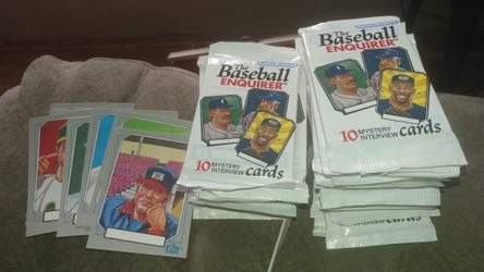 30 sealed packs of the baseball enquirer