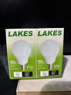 Lakes 5W LED E12 Light Bulbs 12-Pack