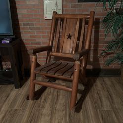 Large Wood Rocking Chair $60 (pasadena)