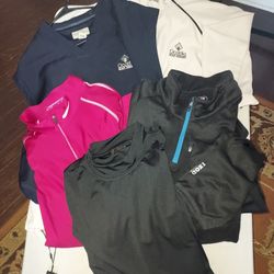 Mens 5 Pieces Golf  Outerwear & Shirts Size XXL  Nike, Izod, Cutter Buck, Monterey Club 