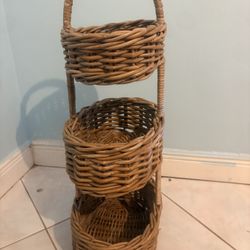 3 Level Basket For Kids Shoes Or For Storage