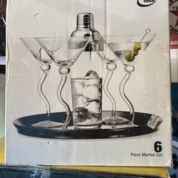 Martini Glasses Set (6) New