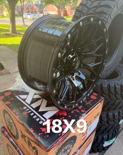 4 New 18X9 XM wheel available for sale
