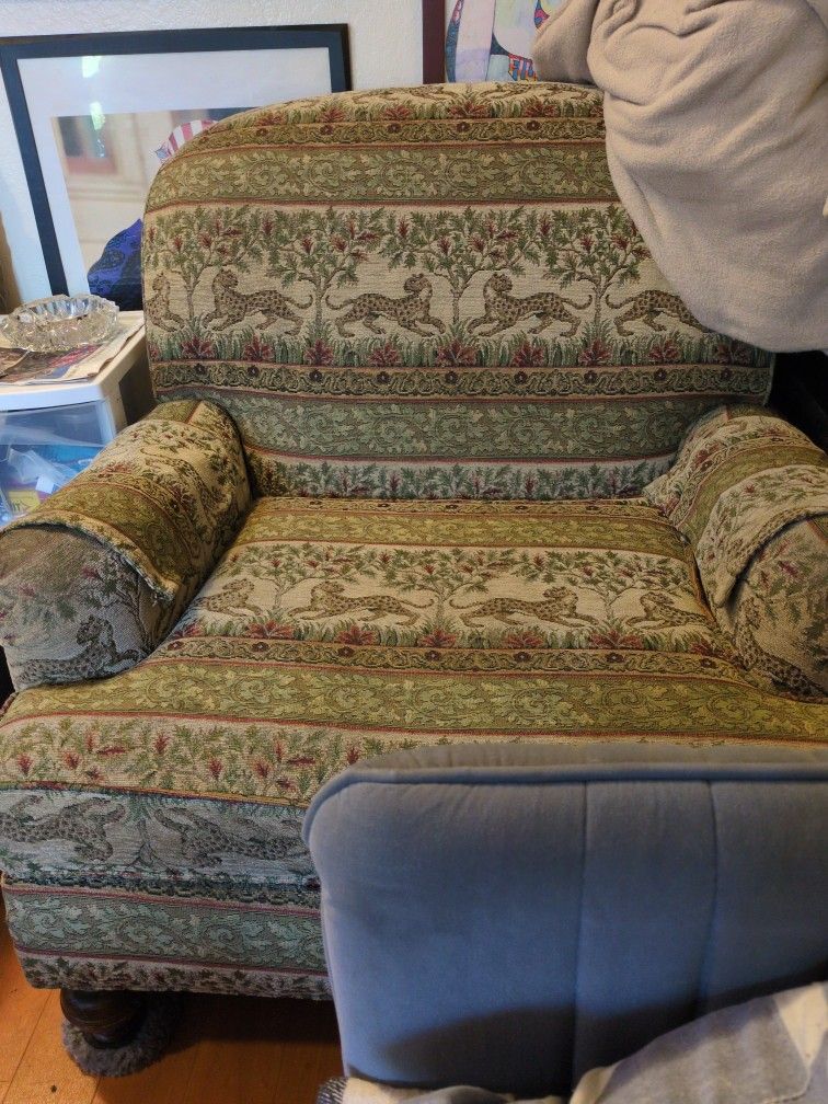 Pair Of armchairs Cheetah Print