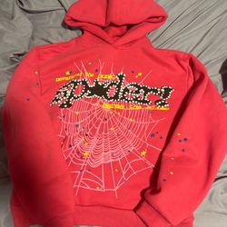 pink sp5der hoodie