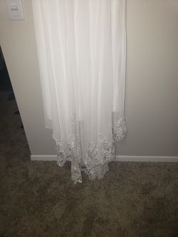 Brand New Diamond White Wedding Dress For Sale Thumbnail