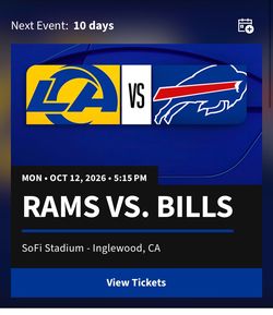 Rams vs Bills MNF