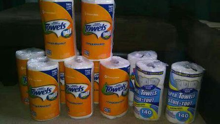 (11) mega roll paper towels