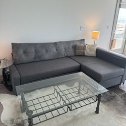 Grey Couch Sofa 