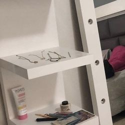 Tall Side Shelve White 