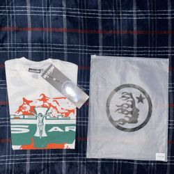 Brand New  Authentic brand 🆕 ✅Includes All Tags +NFC Scan Hellstar white Jesus tee