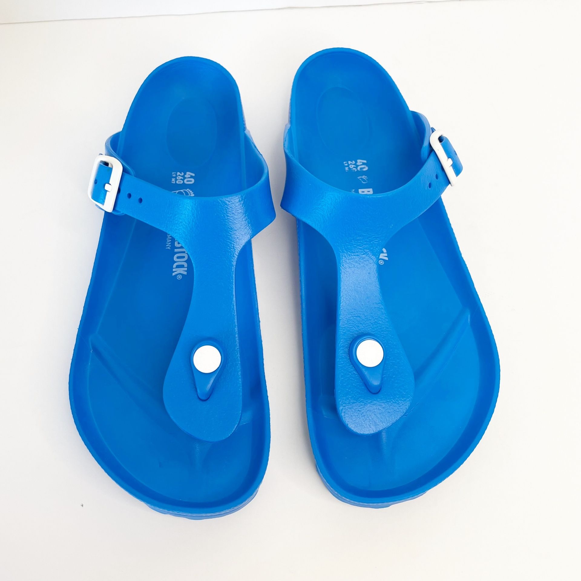 BIRKENSTOCK Unisex Gizeh EVA Scube Blue Size M(7) W (9)