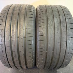 V876  HL 295 35 21 110Y  Pirelli Pzero  2 Used Tires 70%-80% Life 