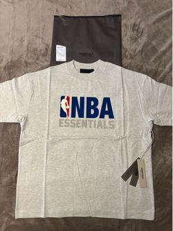 NEW NBA Fear of God Essentials Light Heather T-Shirt (Size S, M) 100% Authentic ✅