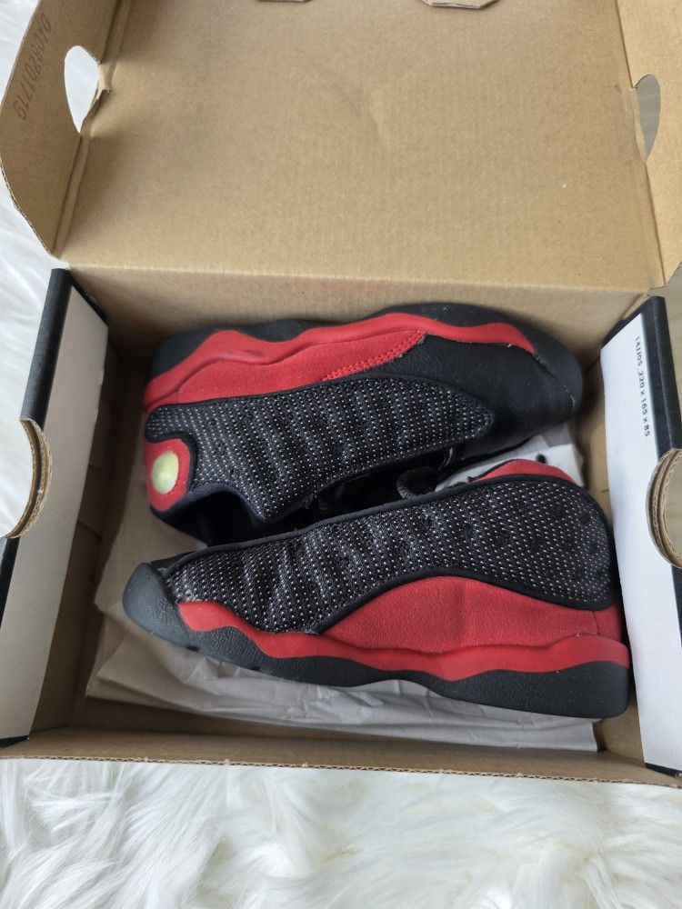 Jordan 13 Retro Black White True Red Size 10C